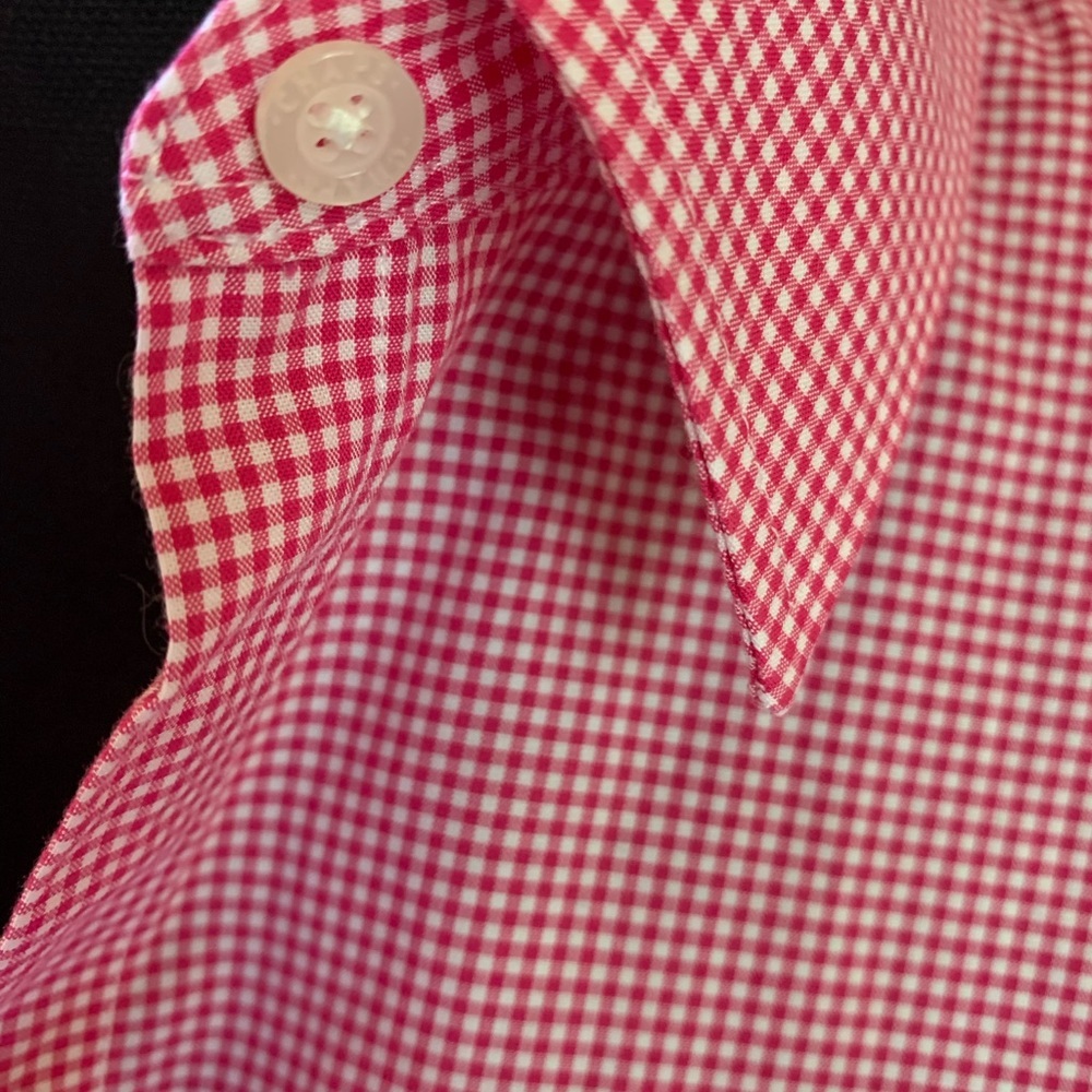 Chaps Gingham Button Down Size Petite Large - image 8